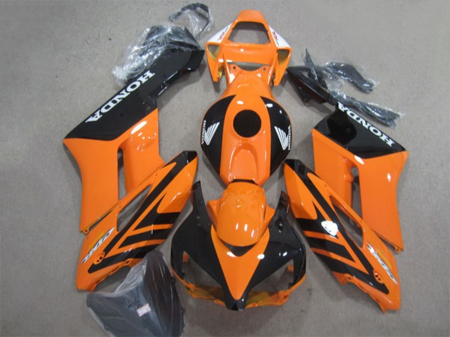 2004-2005 Honda CBR1000RR Motorcycle Fairing - Orange Glossy Black