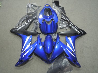 2004-2005 Honda CBR1000RR Motorcycle Fairings - Blue White Matte Black