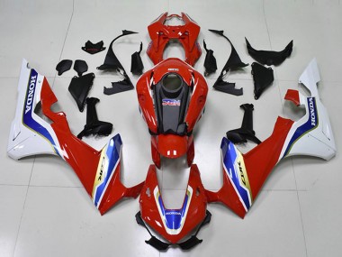 2017-2023 Honda CBR1000RR Motorcycle Fairing - White Red Blue HRC