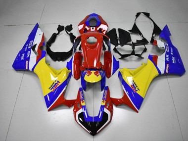 2017-2023 Honda CBR1000RR Motorcycle Fairing - White Red Blue Yellow HRC