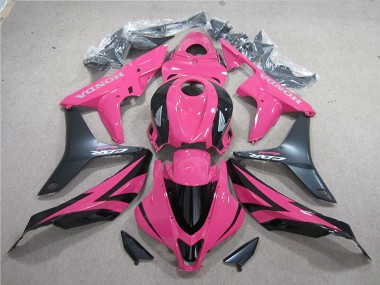 2007-2008 Honda CBR600RR Motorcycle Fairing Kits - Pink Matte Black