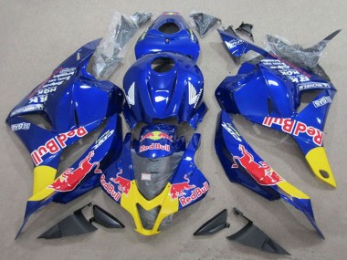2009-2012 Honda CBR600RR Motorcycle Fairings - Blue Yellow Red Bull