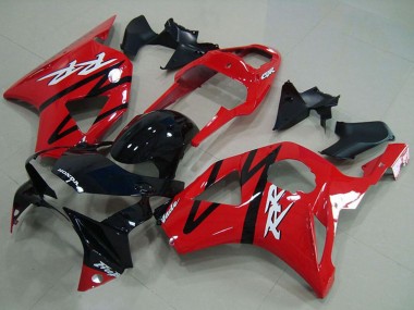 2002-2003 Honda CBR900RR 954 Motorcycle Fairings - Red Glossy Black Stripe
