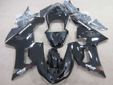 2005-2006 Kawasaki ZX6R Motorcycle Fairing - Glossy Black