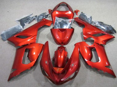2005-2006 Kawasaki ZX6R Motorcycle Fairing - Red