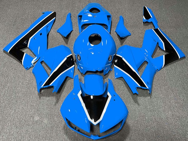 2013-2023 Honda CBR600RR Motorcycle Fairings - Light Blue White Glossy Black