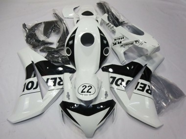 2008-2011 Honda CBR1000RR Motorcycle Fairings - White Glossy Black Repsol 22