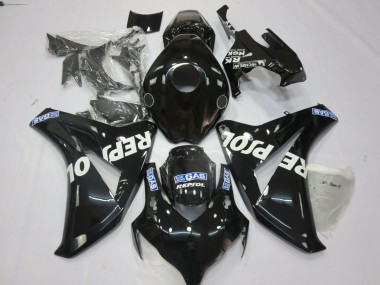 2008-2011 Honda CBR1000RR Motorcycle Fairings - Glossy Black Blue White Repsol