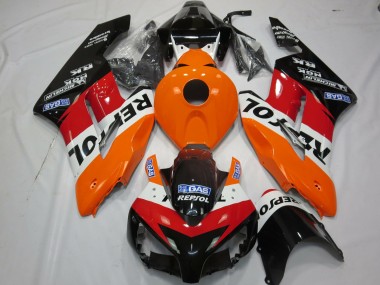 2004-2005 Honda CBR1000RR Motorcycle Fairings Kit - Orange White Red Glossy Black Repsol