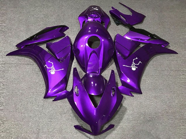2012-2016 Honda CBR1000RR Motorcycle Fairings - Deep Purple Glossy Black