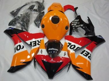2008-2011 Honda CBR1000RR Motorcycle Fairing Kits - Orange White Red Glossy Black Repsol