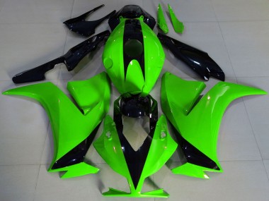 2012-2016 Honda CBR1000RR Motorcycle Fairings - Green Glossy Black