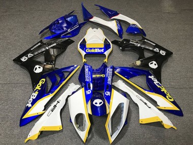 2012-2016 Honda CBR1000RR Motorcycle Fairings - White Blue Yellow Glossy Black GoldBet