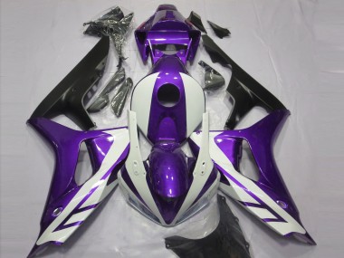 2006-2007 Honda CBR1000RR Motorcycle Fairings - Purple White Matte Black