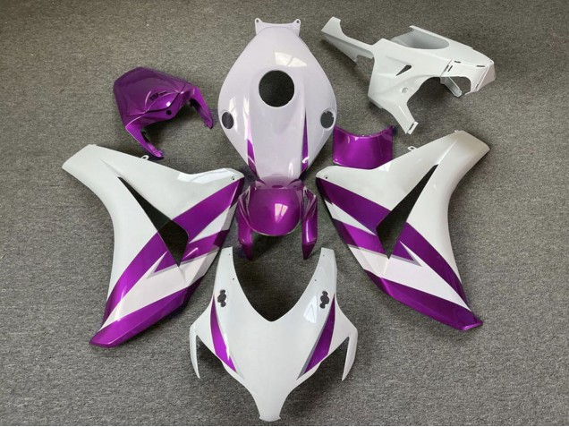 2008-2011 Honda CBR1000RR Motorcycle Fairings - White Purple
