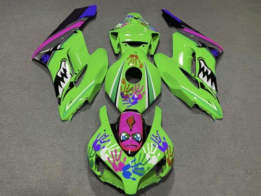 2004-2005 Honda CBR1000RR Motorcycle Fairings - Green Purple Blue Black Shark