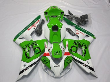 2006-2007 Honda CBR1000RR Motorcycle Fairings - White Green Red Go Fun