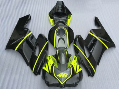 2004-2005 Honda CBR1000RR Motorcycle Fairings - Grey Black High Viz Yellow Motul 46