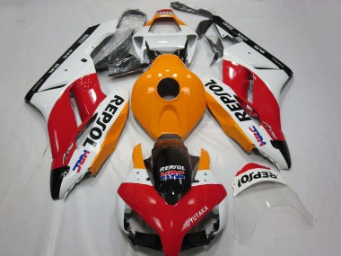 2004-2005 Honda CBR1000RR Motorcycle Fairing - White Orange Red Glossy Black Repsol HRC