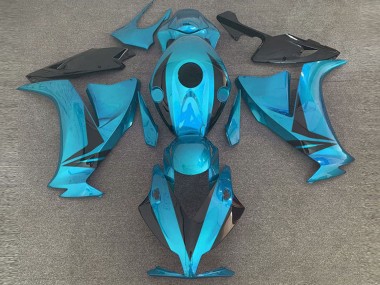 2012-2016 Honda CBR1000RR Motorcycle Fairings - Light Blue Glossy Black Style