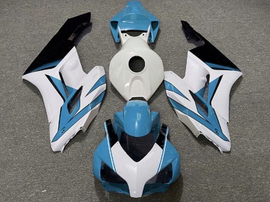 2004-2005 Honda CBR1000RR Motorcycle Fairings - Light Blue White Glossy Black