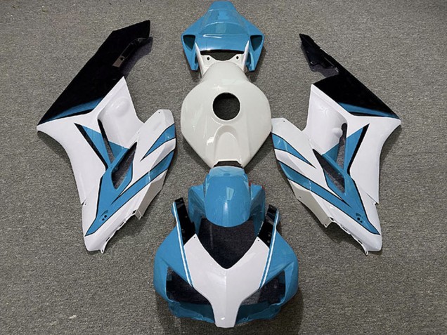2004-2005 Honda CBR1000RR Motorcycle Fairings - Light Blue White Glossy Black