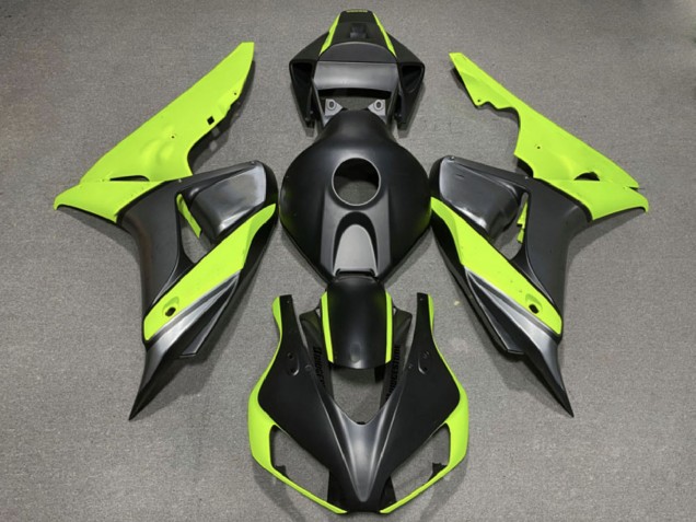 2006-2007 Honda CBR1000RR Motorcycle Fairings - Green Matte Black