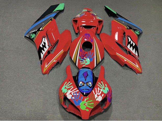 2004-2005 Honda CBR1000RR Motorcycle Fairings - Red Blue Green Black Shark