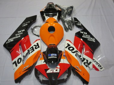 2004-2005 Honda CBR1000RR Motorcycle Fairings - Orange White Red Glossy Black Repsol 26