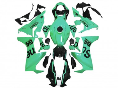 2017-2023 Honda CBR1000RR Motorcycle Fairings - Special Green Glossy Black Street Flava