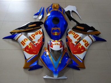 2012-2016 Honda CBR1000RR Motorcycle Fairings - White Blue Gold Red Bull