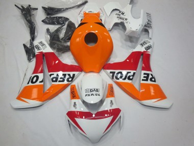 2008-2011 Honda CBR1000RR Motorcycle Fairings - Orange White Red Glossy Black Repsol