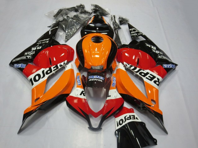 2009-2012 Honda CBR600RR Motorcycle Fairing Kits - Orange White Red Glossy Black Repsol