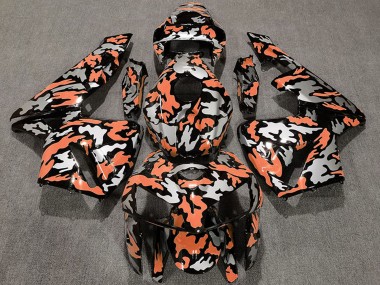 2005-2006 Honda CBR600RR Motorcycle Fairings - Camouflage Light Orange