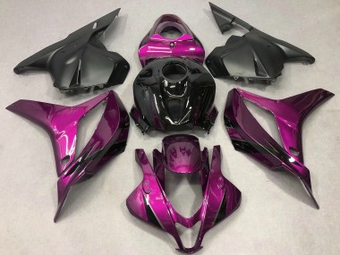 2009-2012 Honda CBR600RR Motorcycle Fairings - Pink Glossy Black OEM Style