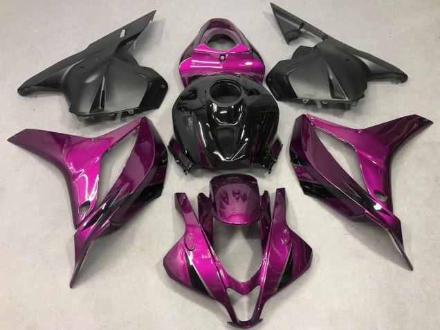 2009-2012 Honda CBR600RR Motorcycle Fairings - Pink Glossy Black OEM Style