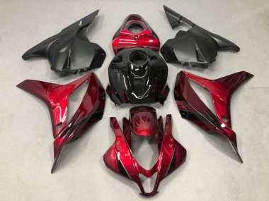 2009-2012 Honda CBR600RR Motorcycle Fairing - Red Glossy Black OEM Style