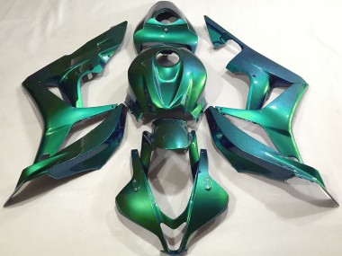 2007-2008 Honda CBR600RR Motorcycle Fairings - Emerald Green Plain
