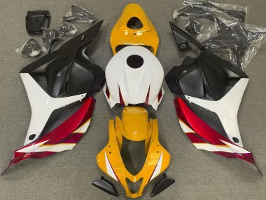 2009-2012 Honda CBR600RR Motorcycle Fairings - White Red Yellow Matte Black