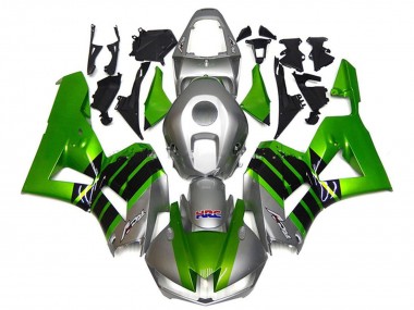2013-2023 Honda CBR600RR Motorcycle Fairings - Silver Green Glossy Black HRC