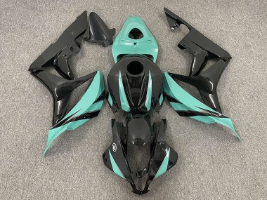 2007-2008 Honda CBR600RR Motorcycle Fairings - Mint Green Glossy Black