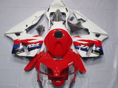2003-2004 Honda CBR600RR Motorcycle Fairings - White Red Blue RVF Style