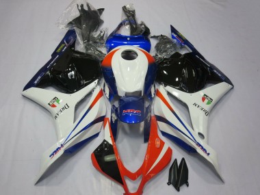 2009-2012 Honda CBR600RR Motorcycle Fairings - White Blue Red Glossy Black
