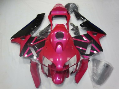 2003-2004 Honda CBR600RR Motorcycle Fairings - Pink Glossy Black
