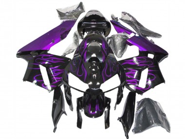 2005-2006 Honda CBR600RR Motorcycle Fairings - Purple Flame