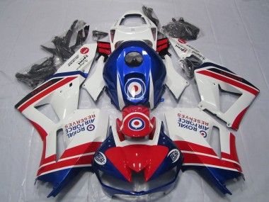 2013-2023 Honda CBR600RR Motorcycle Fairings - White Red Blue Royal Air Force