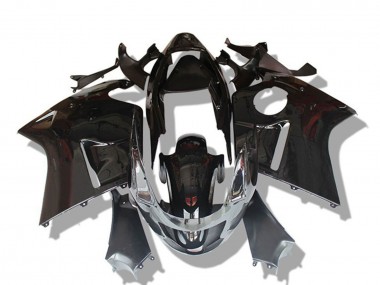 1996-2007 Honda CBR1100XX Blackbird Motorcycle Fairings - Glossy Black Grey