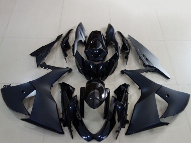 2009-2016 Suzuki GSXR 1000 Motorcycle Fairings - Matte Black Glossy Black