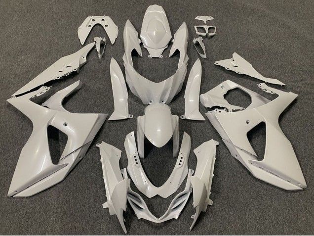 2009-2016 Suzuki GSXR 1000 Motorcycle Fairing - Glossy White