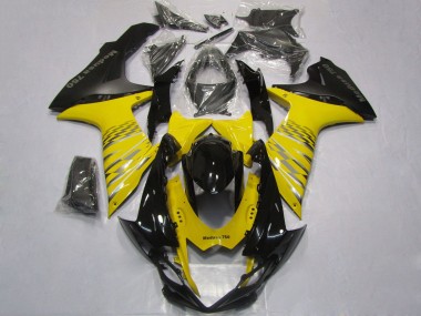 2011-2024 Suzuki GSXR 600 / GSXR 750 Motorcycle Fairings - Yellow Grey Black